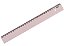 Régua Plástica New Line Cor Rosa Pastel 30cm Unidade - Imagem 1