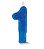Vela de Aniversário Siba Número 1 Plus Cor Azul com Glitter Unidade - Imagem 1