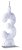 Vela de Aniversário Siba Número 3 Pop Cor Branco com Glitter Unidade - Imagem 1