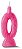 Vela de Aniversário Siba Número 0 Pop Cor Rosa com Glitter Unidade - Imagem 1