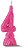 Vela de Aniversário Siba Número 4 Pop Cor Rosa com Glitter Unidade - Imagem 1