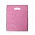 Sacola Plástica Alça Boca de Palhaço Cor Rosa Bebê 25cm x 35cm Pacote Com 10 - Imagem 1