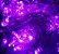 Pisca Pisca Natal Cordão Sequencial  Com 100 Leds Cor Violeta 8 Funções Fio Transparente 10 Metros Comprimento 127V R.15077 Unidade - Imagem 1
