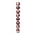 Enfeite Bolas de Natal de Plástico Mista (fosca/ lisa/glitter) 5cm Cor Rose R.KX9685 Kit com 12 Bolas Decorativas - Imagem 1