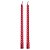 Vela Espiral Retorcida Natal Brilhante Cor Sortida (vermelho, prata ou dourado) 25cm R.IZ2211 Kit Com 2 Velas - Imagem 1