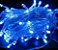 Pisca Pisca Natal Cordão Sequencial Com 100 Leds Cor Azul Fio Transparente 8 Funções 10 Metros Comprimento 127V R.15102 Unidade - Imagem 1