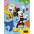 Caderno Brochura Universitário Tilibra Mickey Capa Dura Sortida 20cm x 27cm R.308889 Com 80 Folhas - Imagem 1