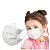 Máscara Descartável Infantil Tripla Camada Fort Health Cor Branca Pacote Com 10 - Imagem 2