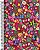 Caderno Espiral Universitário 10 Matérias Jandaia Flower Power Capa Dura Sortida 20cm x 27cm R.71267 Com 160 Folhas - Imagem 3