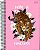 Caderno Espiral Universitário 1 Matéria Jandaia wild Animals Capa Dura Sortida 20cm x 27cm R.71399 Com 80 Folhas - Imagem 3