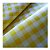 Tnt Estampado Decorado Fantasia Xadrez Branco/ Amarelo 1 Metro Comprimento x 1,40cm Altura - Vendido o Metro Somente - Imagem 1