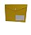 Pasta Plástica Envelope Com Botão De Pressão Cor Amarelo 17cmx22cm Unidade - Imagem 1