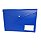 Pasta Plástica Envelope Com Botão De Pressão Cor Azul 33cmx23cm Unidade - Imagem 1