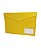 Pasta Plástica Envelope Com Botão De Pressão Cor Amarelo 23cmx33cm Unidade - Imagem 1