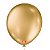 Bola Látex São Roque Metallic Balloon Dourado Número 16 Com 10 - Imagem 1