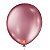 Bola Látex São Roque Metallic Balloon Rosa Número 16 Com 10 - Imagem 1