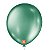 Bola Látex São Roque Metallic Balloon Verde Número 16 Com 10 - Imagem 1