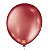 Bola Látex São Roque Metallic Balloon Vermelho Número 16 Com 10 - Imagem 1