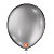 Bola Látex São Roque Metallic Balloon Prateado Número 16 Com 10 - Imagem 1