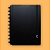 Caderno Inteligente All Black A5 (15cm x 20cm) R.cia52090 Com 80 Folhas - Imagem 1