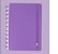 Caderno Inteligente  All Purple Tamanho Grande (20cm x 27cm)  Com 80 Folhas (60 Pautadas + 20 Lisas) 90 Gramas  R.CIGD4089  - A Unidade - Imagem 1