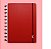 Caderno Inteligente All Red Tamanho Grande (20cm x 27cm ) Com 80 Folhas (60 Pautadas + 20 Lisas) R.CIGD4094  -A  Unidade - Imagem 1