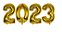 Balão Metalizado 2023 Dourado 40cm R.YDH-2280 Kit Com 4 Peças - Imagem 1