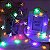 Pisca Pisca Natal Cordão Com 20 Estrelinhas De Leds Coloridos Sortidos Fio Transparente R.51008 Bivolt - 4 Metros Comprimento - Imagem 1