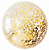 Balão Bubble 30cm x 20cm Com Confete Metalizado Sortido R.YDH-2243 Vendido Unidade Separadamente - Imagem 1