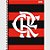 Caderno Grande Espiral 10 Matérias Flamengo 160 folhas Universitário Foroni Capa Dura R.339296 - Imagem 4
