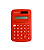 Calculadora Letron Leonora Colorida Vermelha 8 Dígitos R.99328 Unidade - Imagem 1