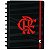 Caderno Inteligente Flamengo Rubro Negro Tamanho Grande ( 20cm x 27 cm) Com  80 Folhas ( 60 Pautadas + 20Lisas)  90 Gramas  R.CIGD4120 - A unidade - Imagem 1