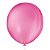 Balão São Roque Liso Nº16 Redondo Rosa Shock c/10 Unidades - Imagem 1