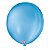 Balão São Roque Liso Nº16 Redondo Azul Turquesa c/10 Unidades - Imagem 1