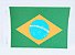 Bandeirinha De Papel Brasil 14cm x 22cm R.147 Unidade - Imagem 1