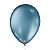 Bola Látex Lisa São Roque Metallic Balloons Azul Número 9 Com 25 - Imagem 1