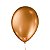 Bola Látex Lisa São Roque Metallic Balloons Dourado Número 9 Com 25 - Imagem 1