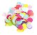 Confete Papel De Seda Para Balão ou Bola - Circulos Multicores Pastel Colorido R.Af103-11 - Imagem 1