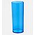 Copo Acríico Long Drink Azul Transparente 300ml 14cm Altura 5cm de Boca Unidade - Imagem 1