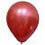 Bola Látex São Roque Metallic Balloons Vermelho Número 9 Pacote Com 25 - Imagem 1