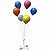 Suporte de Fibra para Balão Cor Branco 60 Centímetros Com 6 Hastes R.dc1013/3030/1020 Unidade - Imagem 1