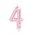 Vela Cromus Perolizada Pink Número 4 Unidade - Imagem 1