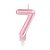Vela Cromus Perolizada Pink Número 7 Unidade - Imagem 1