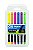 Caneta Marcador Artístico Cis Brush Pen Lettering R.709900 Estojo Com 6 Cores Tons Neon - Imagem 1