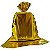 Saco para Presente Cromus Metalizado Dourado 15cm x 22cm Unidade - Imagem 1