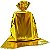 Saco para Presente Cromus Metalizado Dourado 20cm x 29cm (não Acompanha o Laço) Unidade - Imagem 1