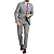 TERNO SLIM LUXO EXECUTIVO  CINZA - Imagem 1