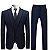 Terno Slim Masculino Azul Marinho - Imagem 4