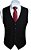 Terno Slim Masculino Preto com Colete - Camisa e Gravata - Imagem 4