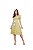 Vestido evasê Primavera em renda desenhos geométricos Amarelo Lima Fascínius 3.00239 - Imagem 1